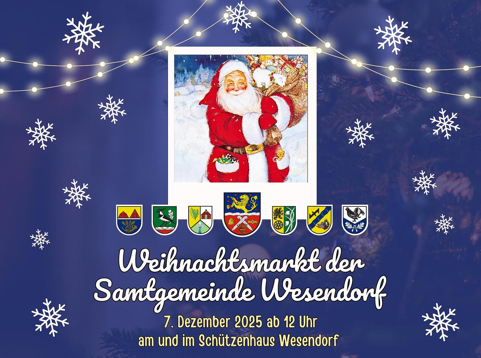 19. Weihnachtsmarkt der Samtgemeinde Wesendorf am und im Schützenhaus in Wesendorf